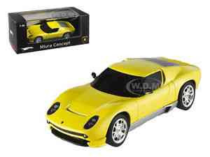 LAMBORGHINI MIURA CONCEPT YELLOW  1/43 BY HOTWHEELS P4882