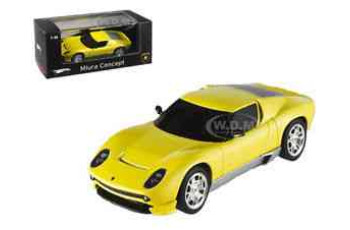 LAMBORGHINI MIURA CONCEPT YELLOW  1/43 BY HOTWHEELS P4882 