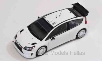 Citroen C4 WRC, white, Plain Body Version, including 4 spare whieels, 2010 IXO MDCS011