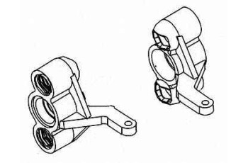 Front Steering Knuckle Arms Set TEC,NTC