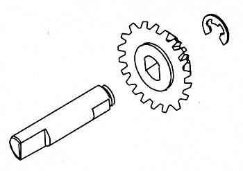 Diff Bevel Gear B with Shaft