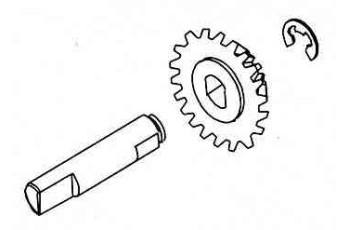 Diff Bevel Gear B with Shaft