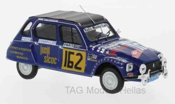Citroen Dyane, No.162, Rallye WM, Rally Monte Carlo , M.Peyret/J.J.Cornelli, 1978  IXO  RAC054
