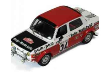 IXO  Simca 1000 Rally #34, Rally Monte Carlo 1973 (RAC115) B.Fioentino M.Gelin