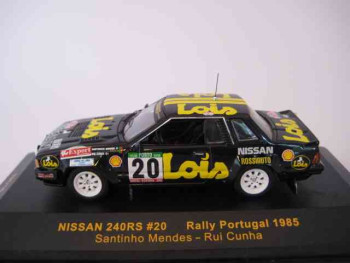IXO RAC126 NISSAN 240 RS RALLYE PORTUGAL 1985 N°20  