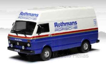 VW LT, white/blue, Rothmans-Porsche, Rally Assistance with roof rack  IXO  RAC285X