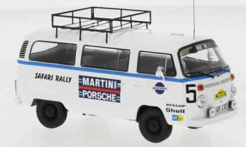 VW T2 Bus team Porsche Martini Martini Rallye WM Safari Rallye Rally Assistance Van IXO RAC386X