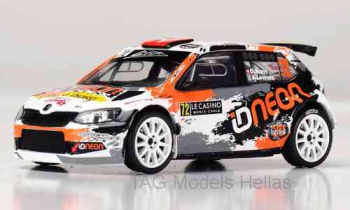 Skoda Fabia R5, No.72, Rallye Monte Carlo, O.Burri/A.Levratti, 2018  IXO  RAM667