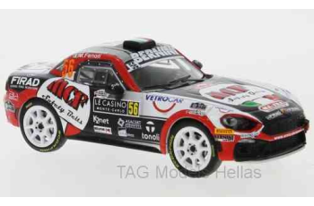 Fiat Abarth 124 RGT, No.56, Bernini, MCF safety Belts, Rallye Monte Carlo, E.Brazzolli/M.Fenoli, 2019  IXO  RAM720