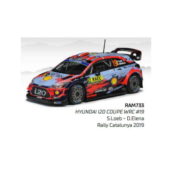 IXO  RAM733 1/43 | HYUNDAI i20 COUPE WRC N 19 RALLY CATALUNYA 2019 S.LOEB - D.ELENA