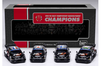 Toyota GR Yaris Rally1 Hybrid, Rally WM, 2024 #33/#17/#18 Rally Japan 2024 & #69 Winner Latvia 2024 WRC MANUFACTURER'S CHAMPIONS 2024  IXO  RAM966SET