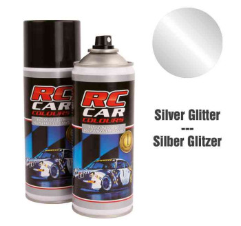lexan paint - silver glitter 150 ML RCC924
