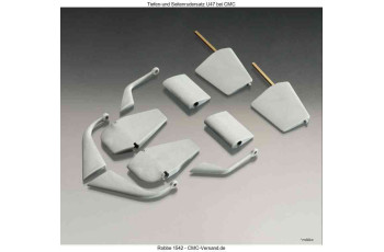 TIEFEN-UND SEITENRUDERSATZ U47 Robbe 1-1542 