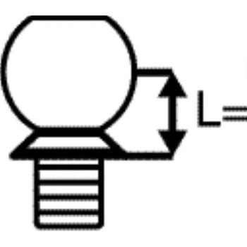 S4442 - Robbe Kugelbolzen D4,8 M2,5 6/10 2Stk