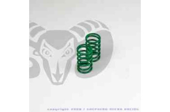 SHEPHERD-Shock spring rear darkgreen - V10 hard 