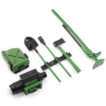   RC Rock Crawler Accessory Tool Set  ( 1 Set ) GREEN TG108