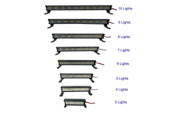 Aluminum LED Light bar for TAMIYA,AXIAL,RC4WD Crawler car TG124 8 LEDS