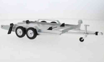 Car trailer silver 1/18  IXO  TRL005