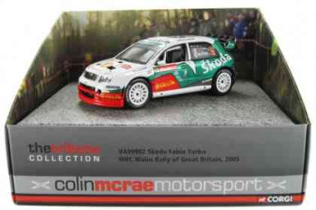 CORGI  COLIN MCRAE SKODA FABIA WALES 2005 WRC 