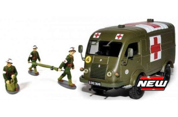 ATLAS Renault 1000kg AMBULANCE 1950 with 3 Figures SET