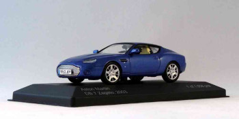 WHITE BOX WHI 030 ASTON MARTIN DB7 ZAGATO BLUE METALLIC 2003 