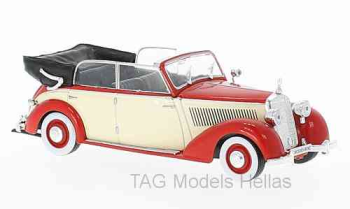 Mercedes 230 (W153) Convertible, red/light beige, 1939  WHITE BOX  WB224