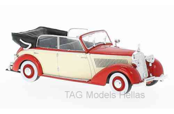 Mercedes 230 (W153) Convertible, red/light beige, 1939  WHITE BOX  WB224