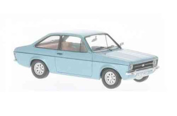 WHITE BOX WBX0001 FORD ESCORT II LIGHT BLUE 1975 