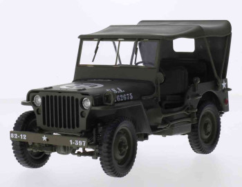 Welly Jeep Willys U.S. Army matt olive closed