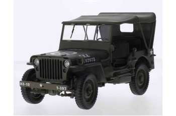 Welly Jeep Willys U.S. Army matt olive closed