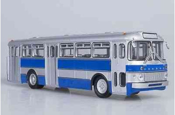 SOVIET AUTOBUS Ikarus 556, silver/blue