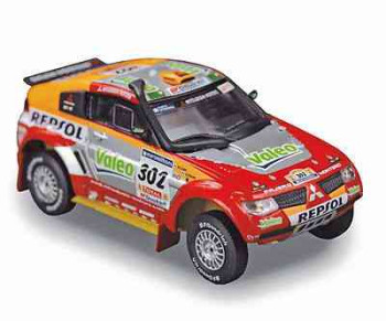 NOREV MITSUBISHI - PAJERO EVOLUTION N 302 WINNER RALLY PARIS DAKAR 2006 L.ALPHAND G.PICARD