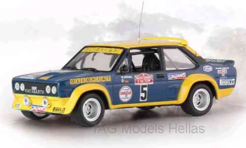 Fiat 131 Abarth, No.5, Olio Flat, Rallye WM, Rally San Remo, W.Röhrl/W.Pitz, 1977  IXO  RAC266