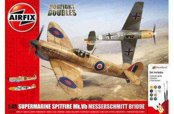 SUPERMARINE Spitfire MkVb & MESSERSCHMITT BF SET  AIRFIX  50160