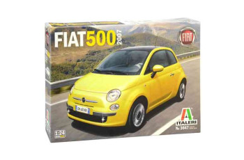 ITALERI 3647 Fiat 500 (2007) 1:24 Plastic Car Model Kit