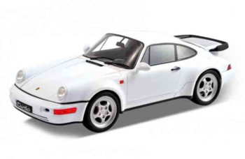 Porsche 964 Turbo 1:18 Welly 18026W White 