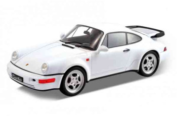 Porsche 964 Turbo 1:18 Welly 18026W White 