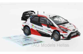 Toyota Yaris WRC, Rallye WM, Rallye Sweden, with Decals for Startnummer 10 and 11, J-M.Latvala/M.Antilla/J.Hanninen/K.Lindström, 2017  IXO  RAM648