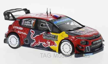 Citroen C3 WRC, No.1, Red Bull, WRC, Rallye Monte Carlo, S.Ogier/J.Ingrassia, 2019  IXO  RAM699