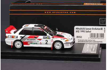 HPI #8552 Mitsubishi Lancer Evo III 1995 Safari Rally 1/43 model